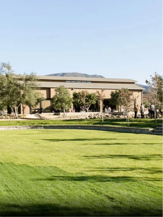 Expansive event lawn and gathering venue at a Kentina Hospitality destination in Temecula Valley